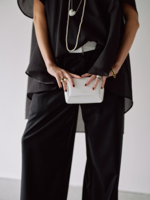 silk wool marvelt pants(予約商品)